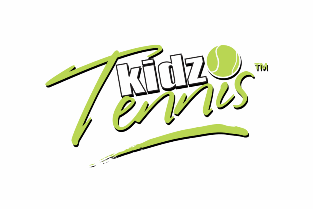 The Kidz Tennis logo for after school enrichment programs, camps and parties.