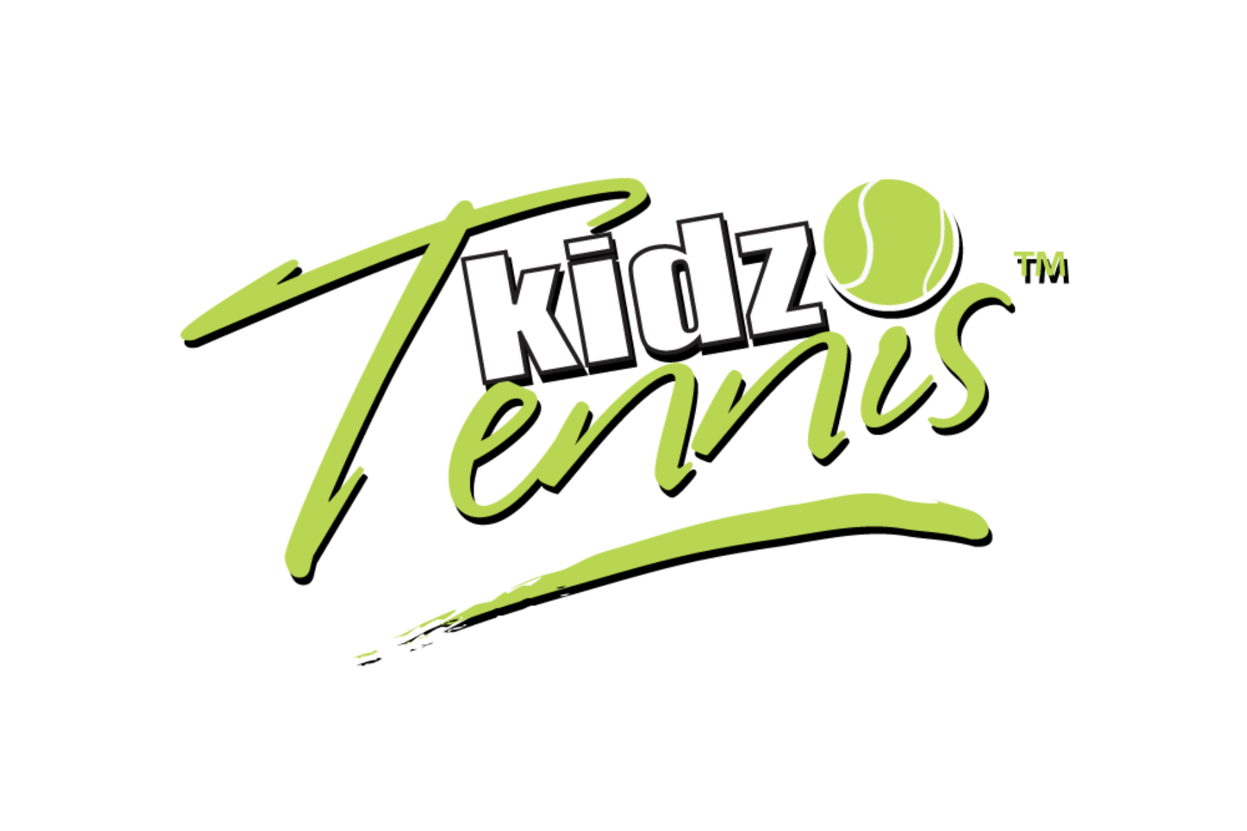 The Kidz Tennis logo for after school enrichment programs, camps and parties.